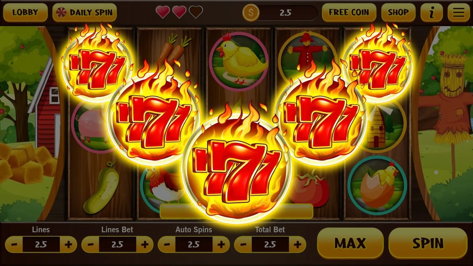 Màn hình Slot Game đầy màu sắc với các biểu tượng quay số và dòng chữ 'Jackpot', tượng trưng cho cơ hội thắng lớn trên acb888 iOS.